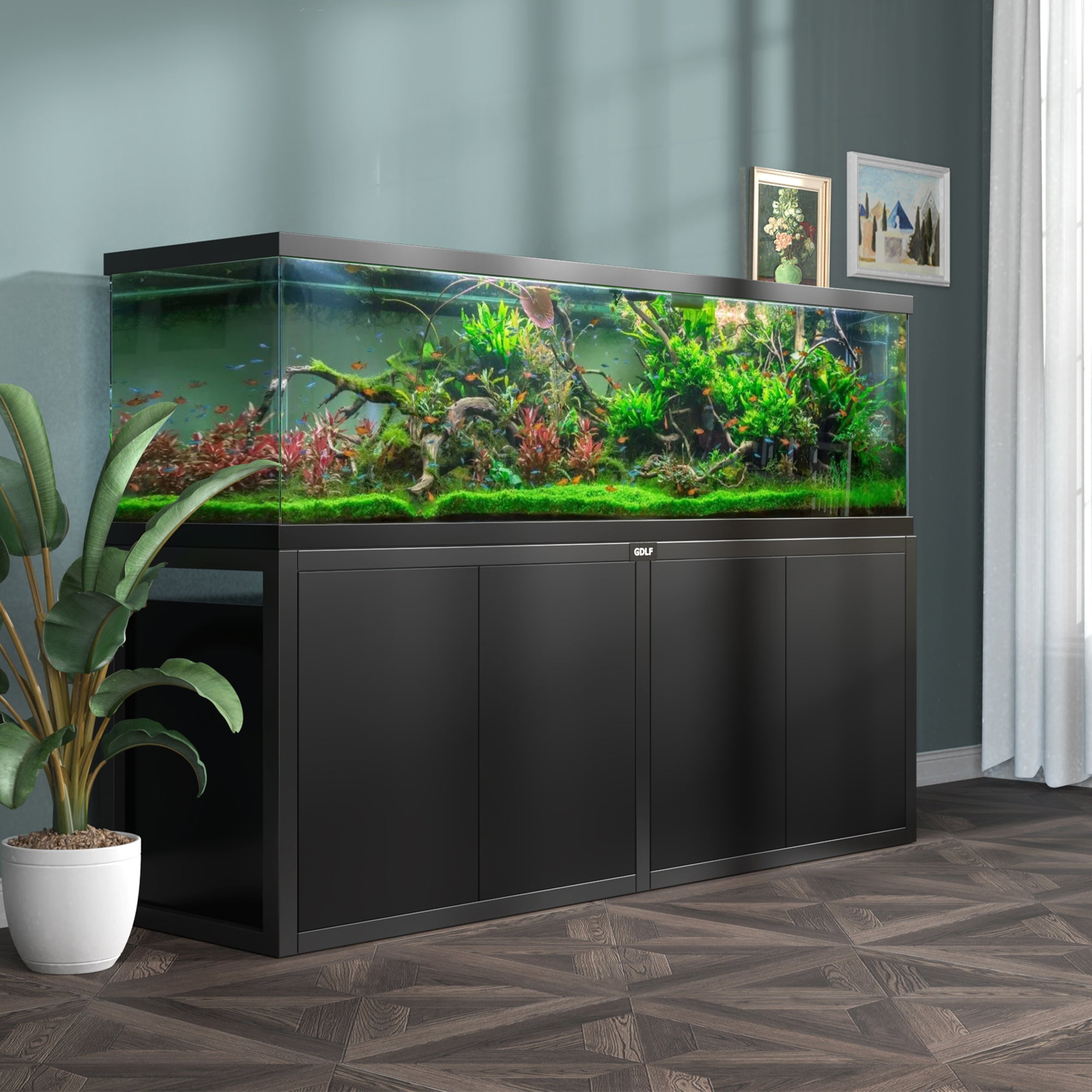 125 Gallon Fish Tank Decoration